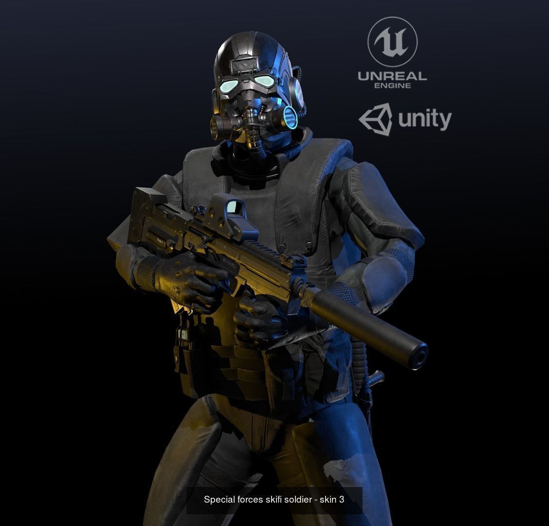 Military Men -   Bandits    sci-fi    soldiers     3D Model Collection_2