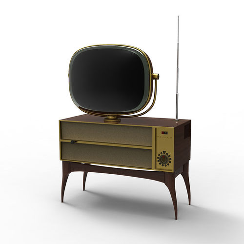 Vintage Television 3D model