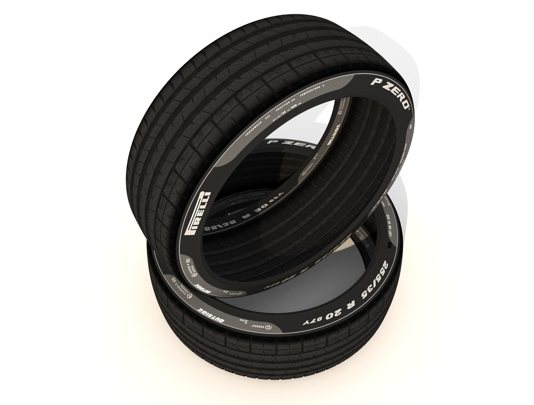 Tires Perelli Pzero 3D model_3