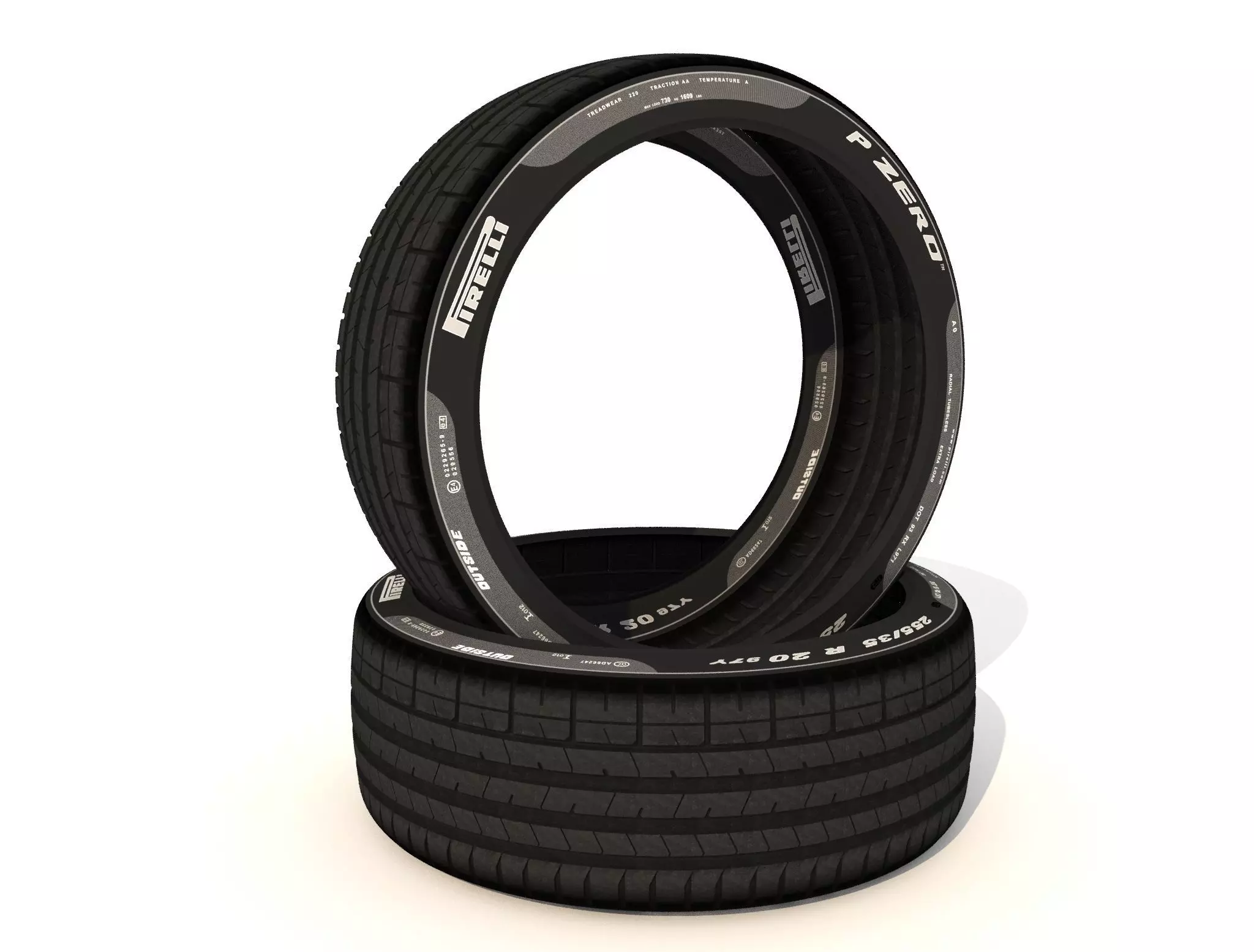 Tires Perelli Pzero 3D model_0