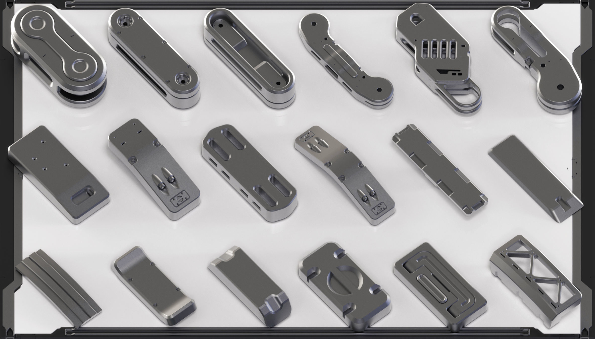 Hard Surface Sci-Fi Kitbash 350 DETAILS 3D model_14