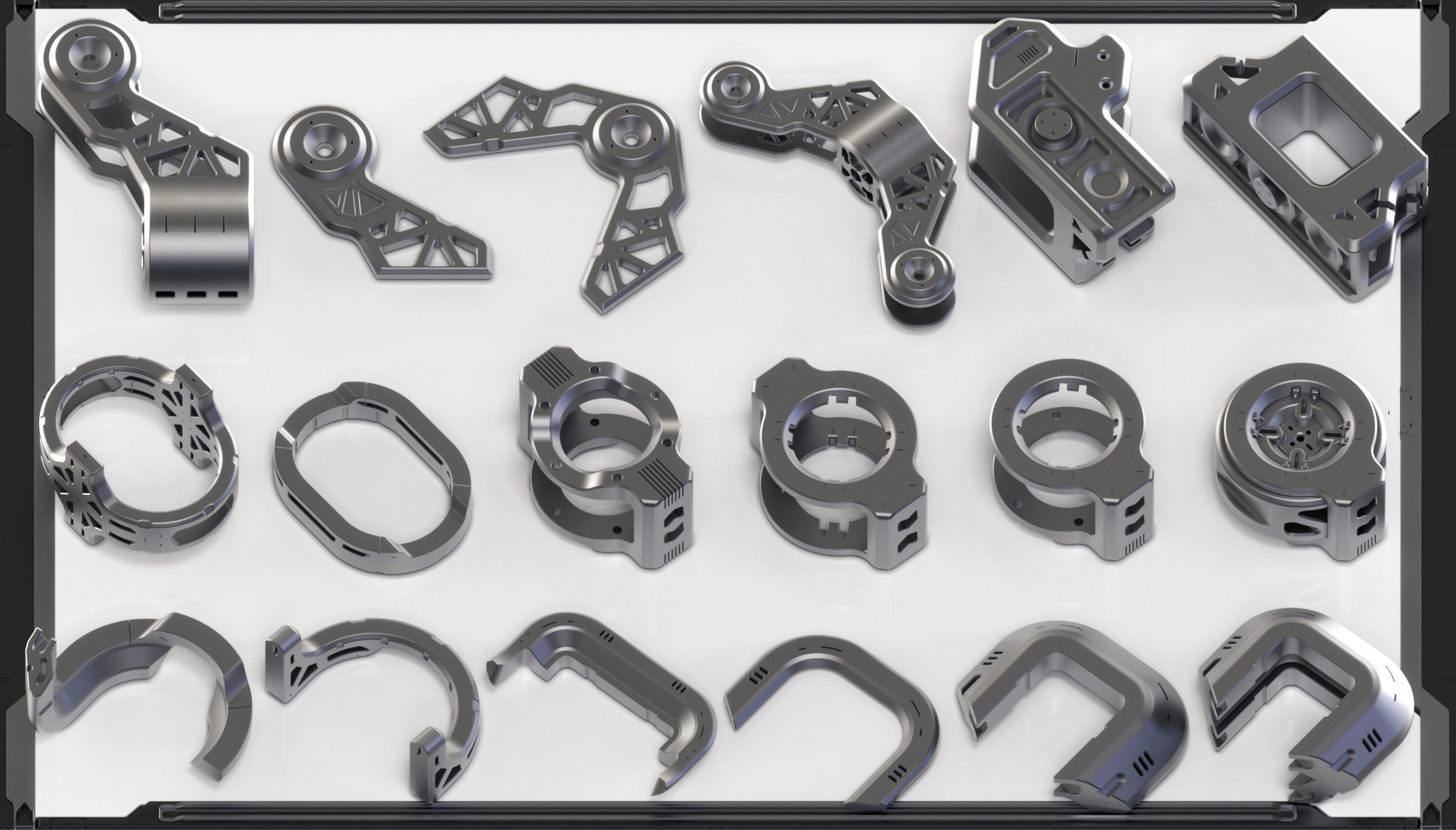 Hard Surface Sci-Fi Kitbash 350 DETAILS 3D model_18