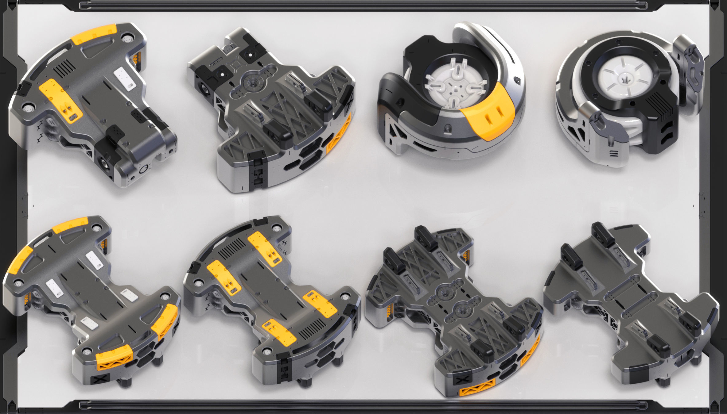 Hard Surface Sci-Fi Kitbash 350 DETAILS 3D model_2