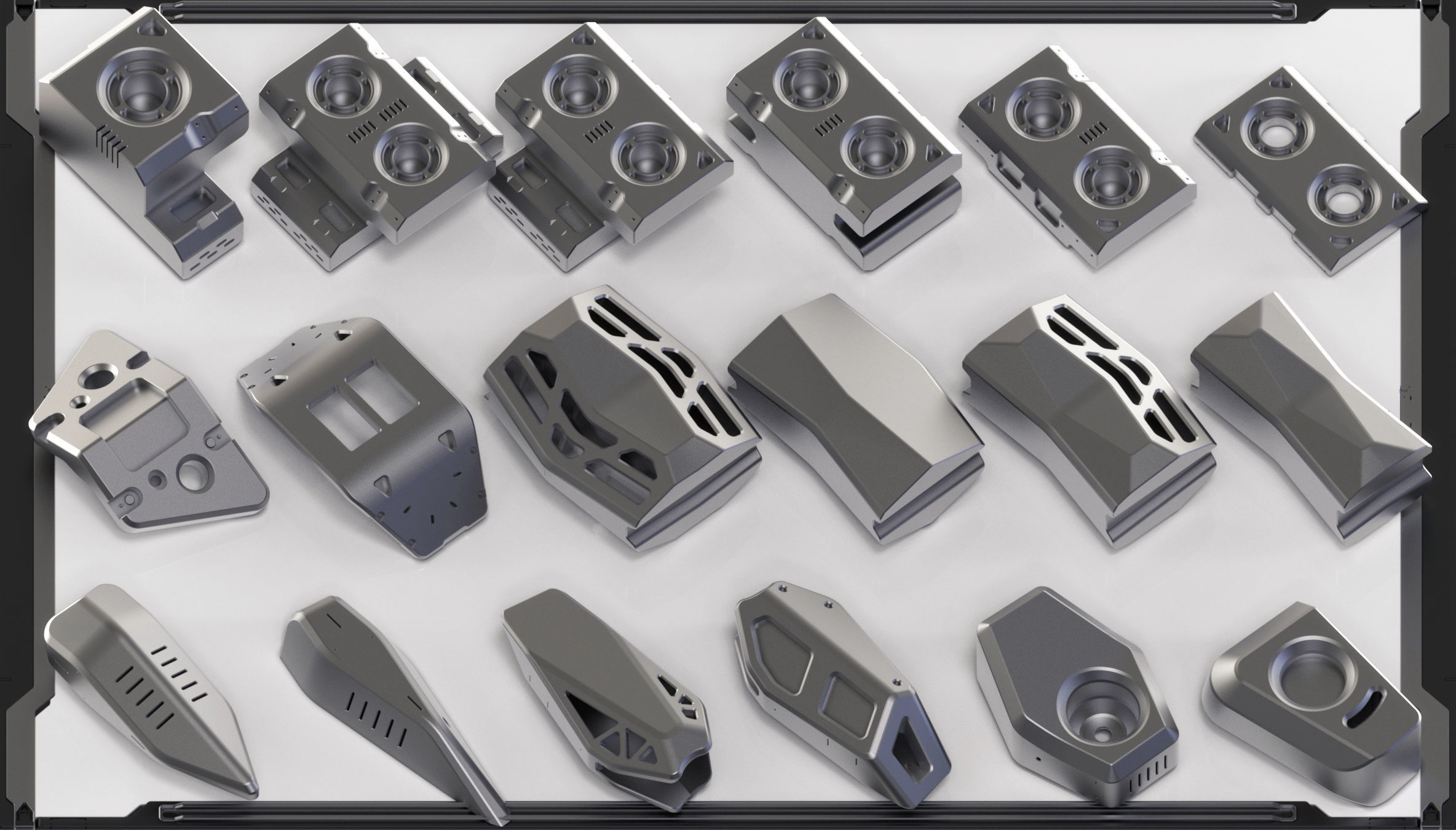 Hard Surface Sci-Fi Kitbash 350 DETAILS 3D model_20