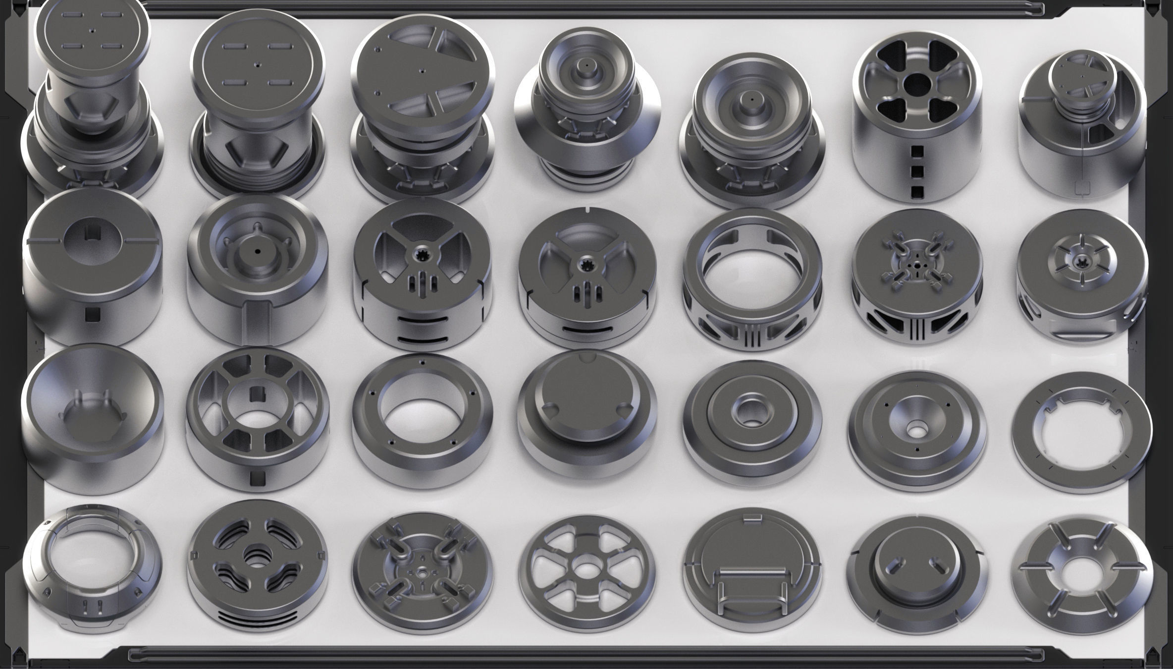 Hard Surface Sci-Fi Kitbash 350 DETAILS 3D model_22