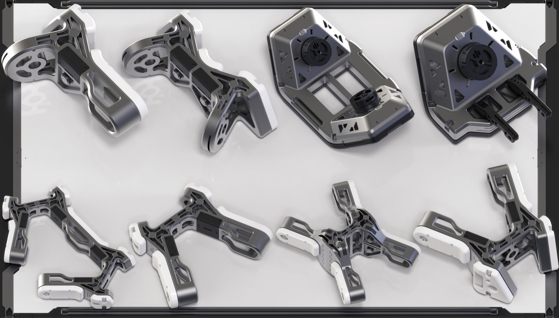 Hard Surface Sci-Fi Kitbash 350 DETAILS 3D model_11