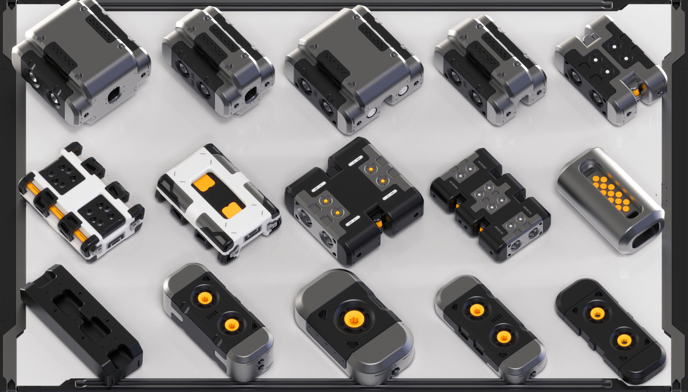 Hard Surface Sci-Fi Kitbash 350 DETAILS 3D model_9