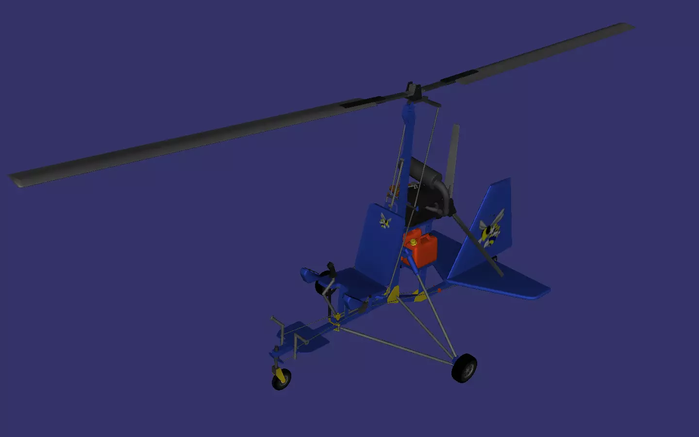 Midwest Hornet Low-poly 3D model
