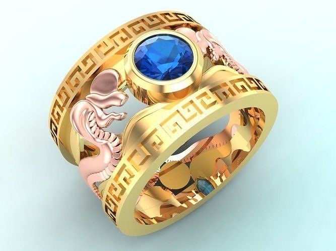Snake Ring - Cobra ring 3D print model