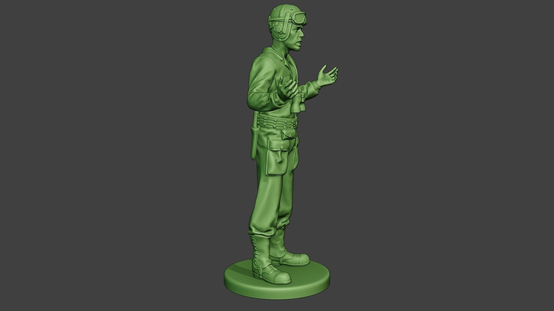 American Tank Crew unit ww2 Talk ATC1 3D print model_9