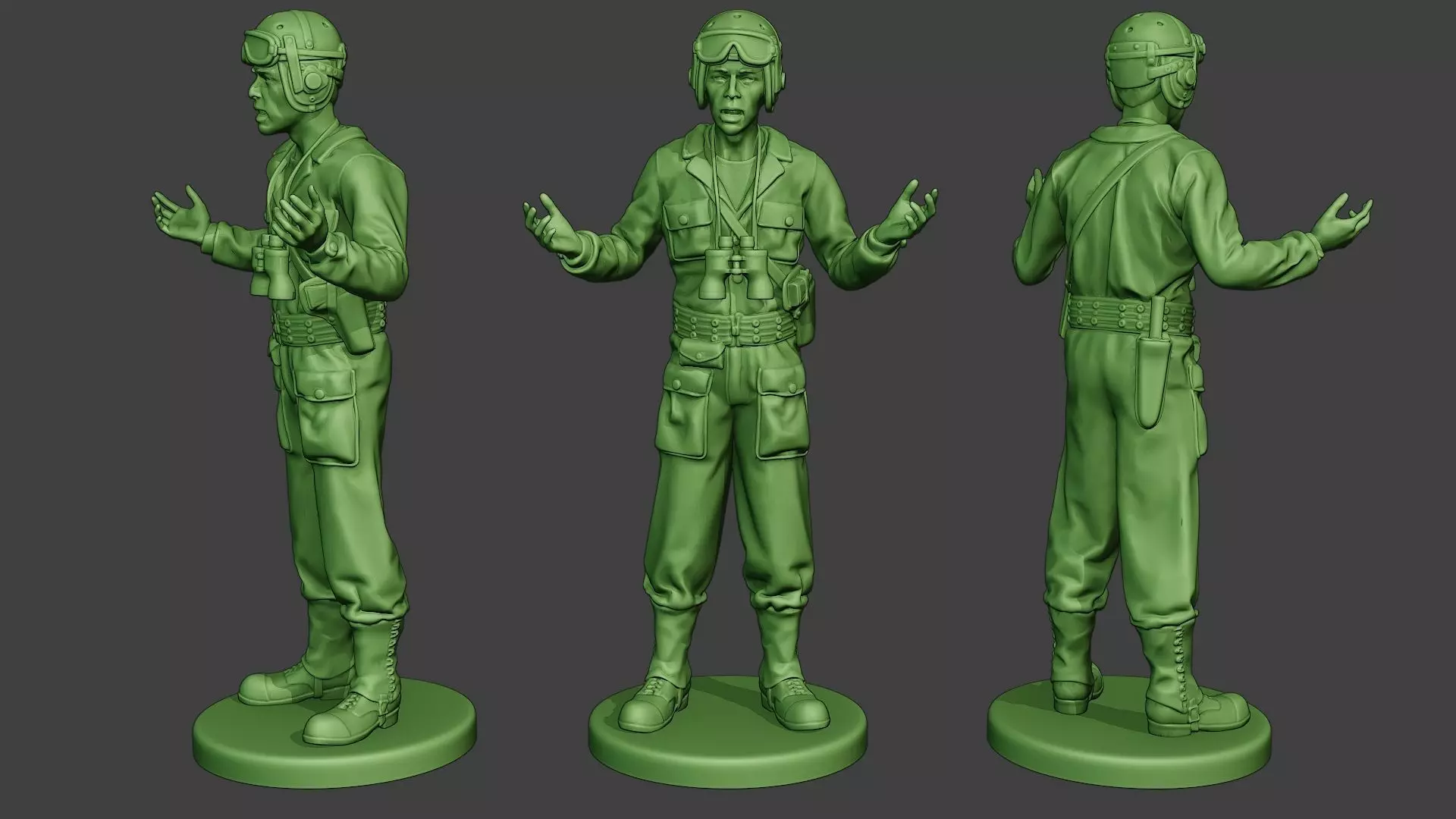 American Tank Crew unit ww2 Talk ATC1 3D print model_0
