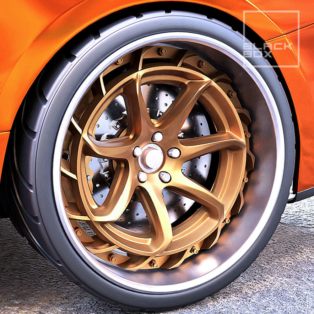 LZR WHEEL SET FRONT AND REAR 3 OFFSETS for diecast 3D print model_3