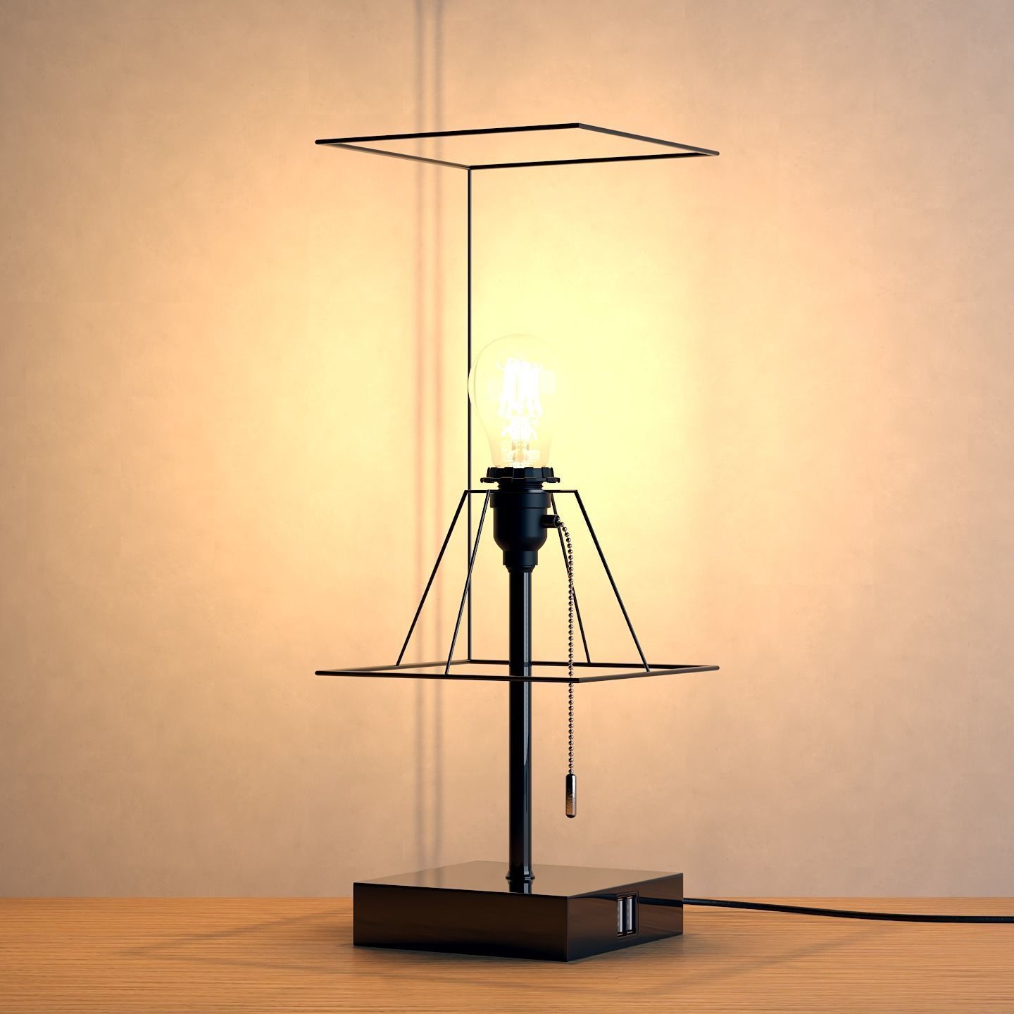 3D model Bedside Table Lamp 3D model_5