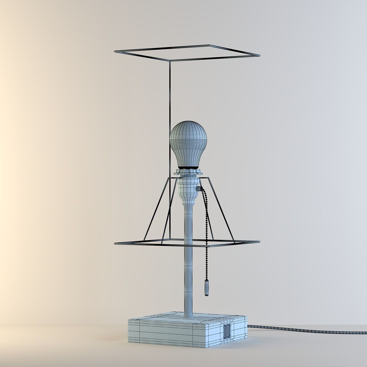 3D model Bedside Table Lamp 3D model_6