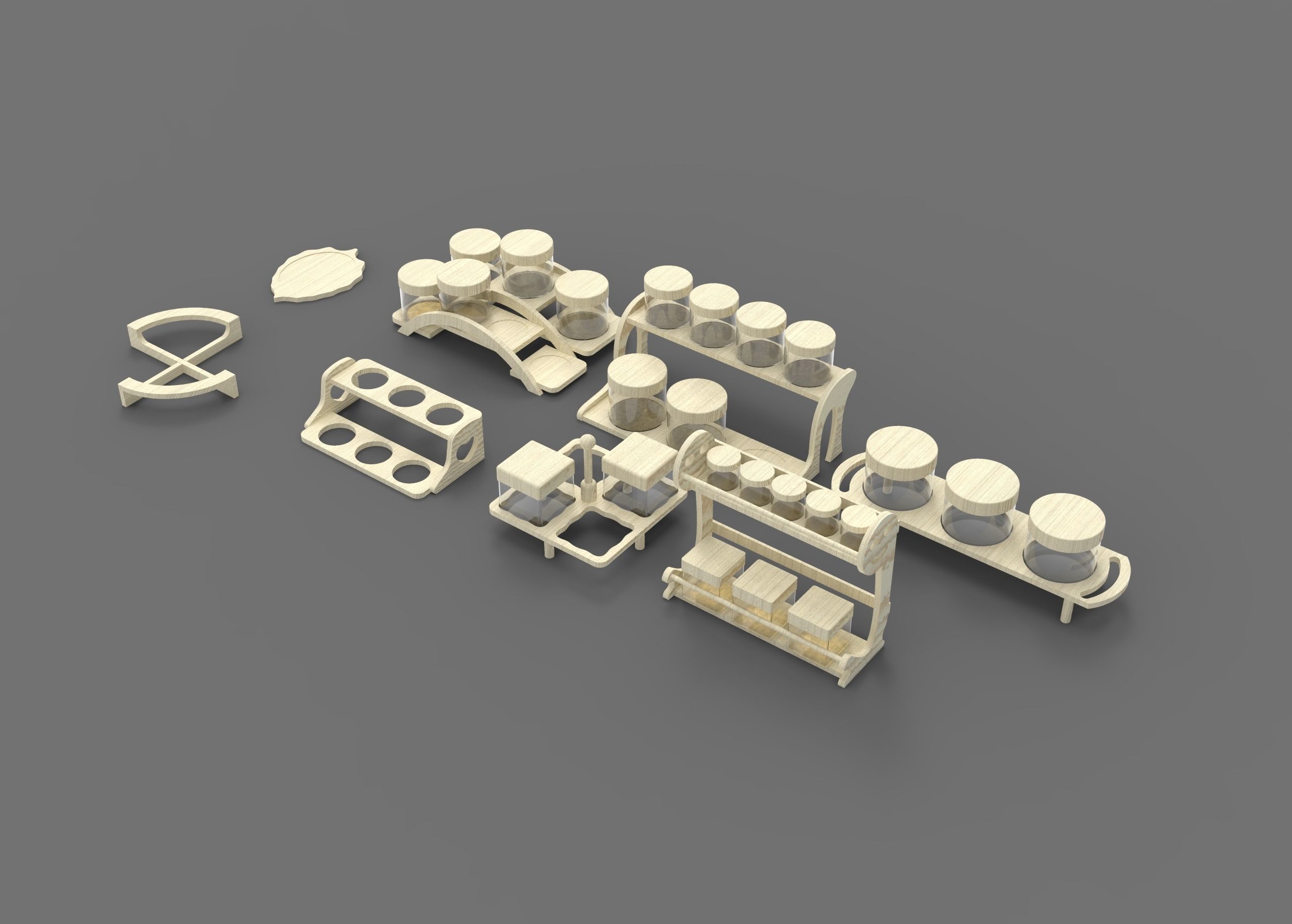 kitchen accessories 3D model_1