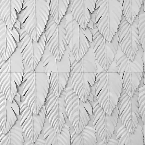 3d panel ceramic leaf wall tile