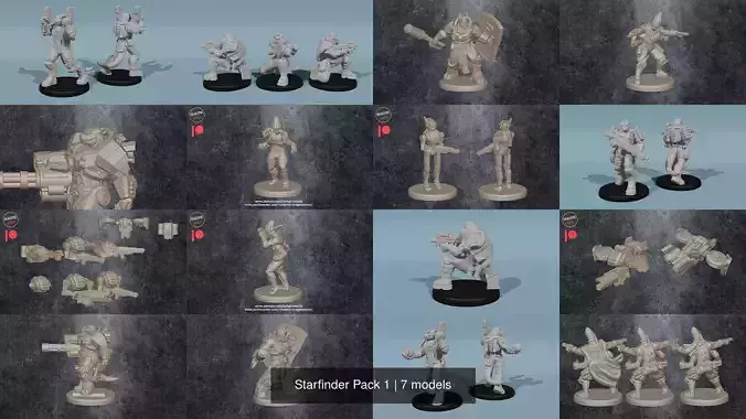 Starfinder Pack 1 3D Model Collection