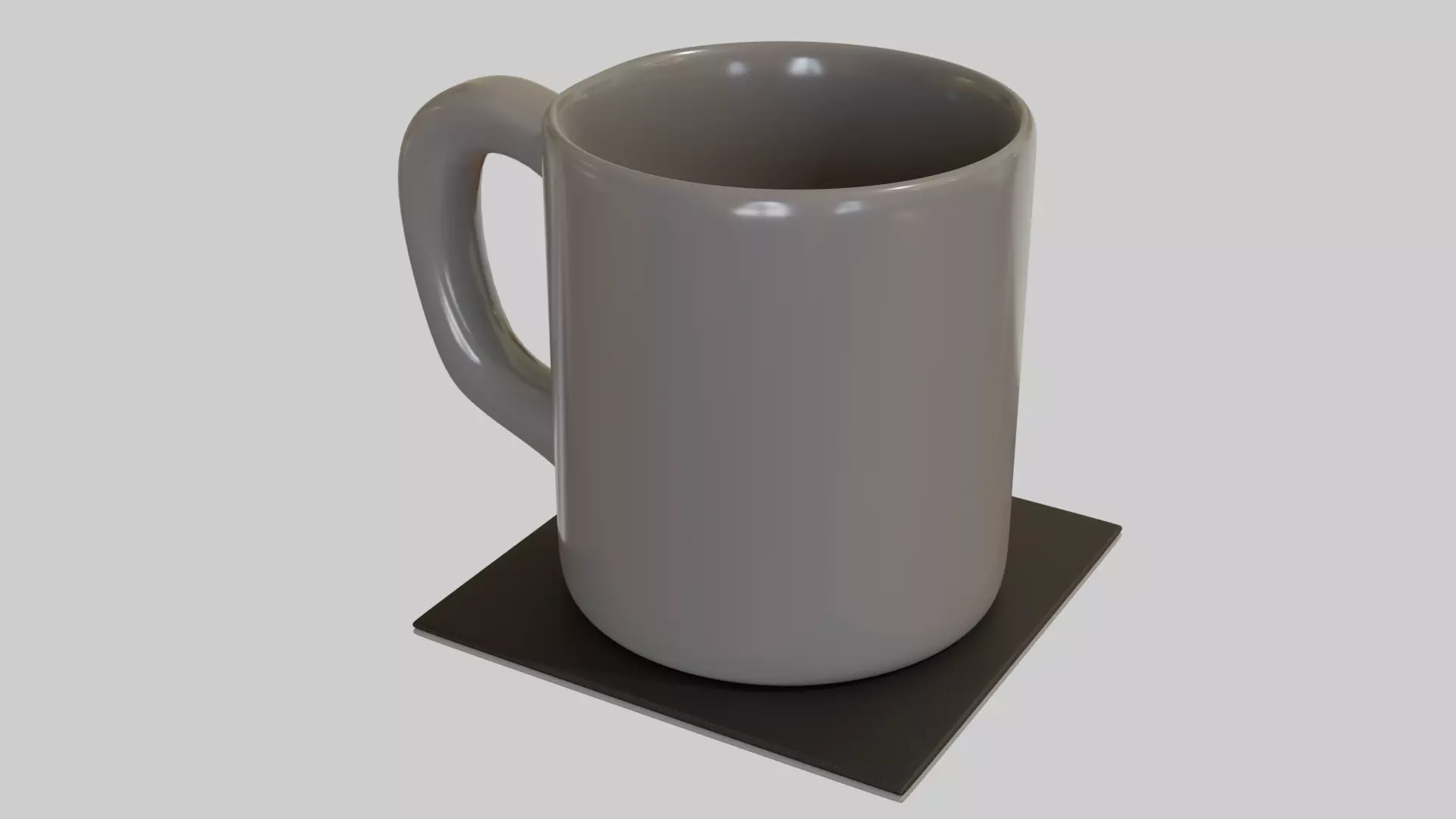 10 oz ceramic coffee mugs 10oz Short Mug Matte White main image 1