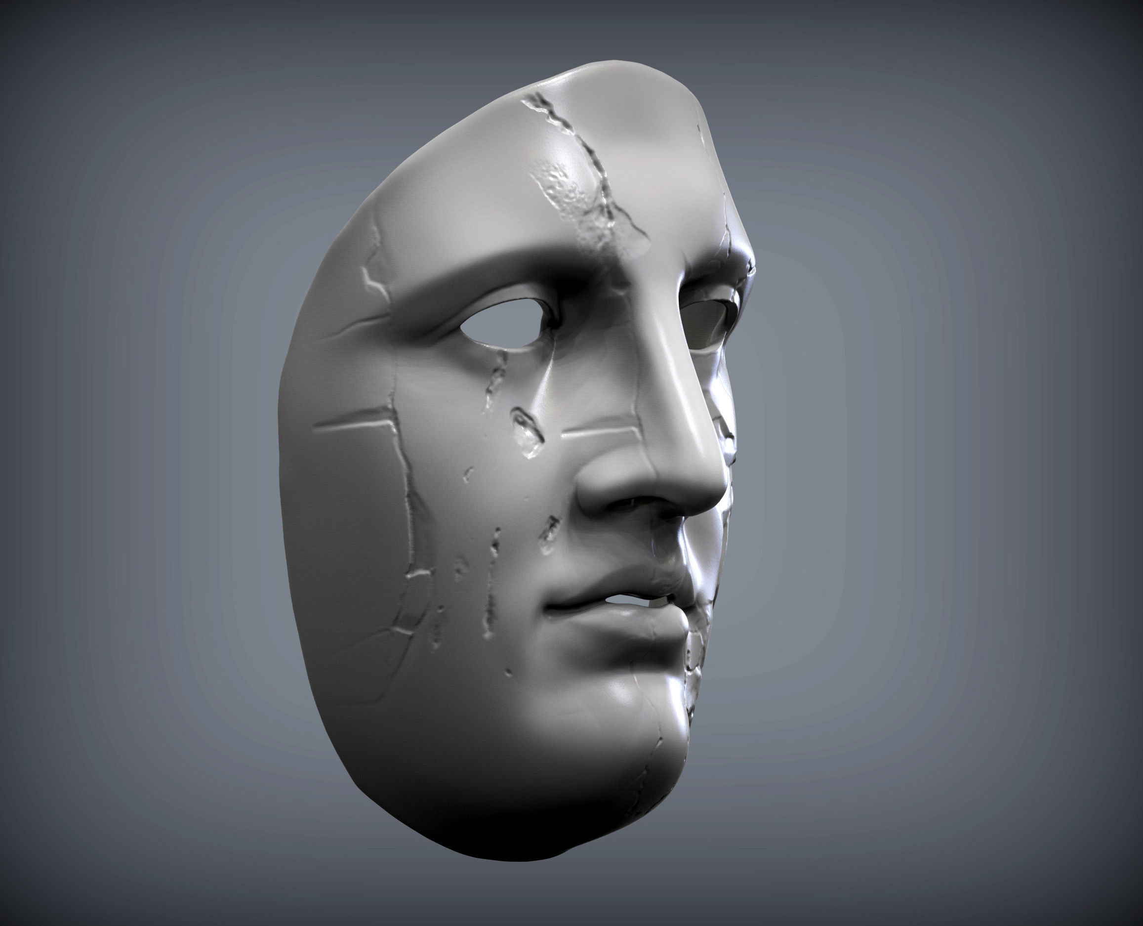 Apollo mask 3D print model_3