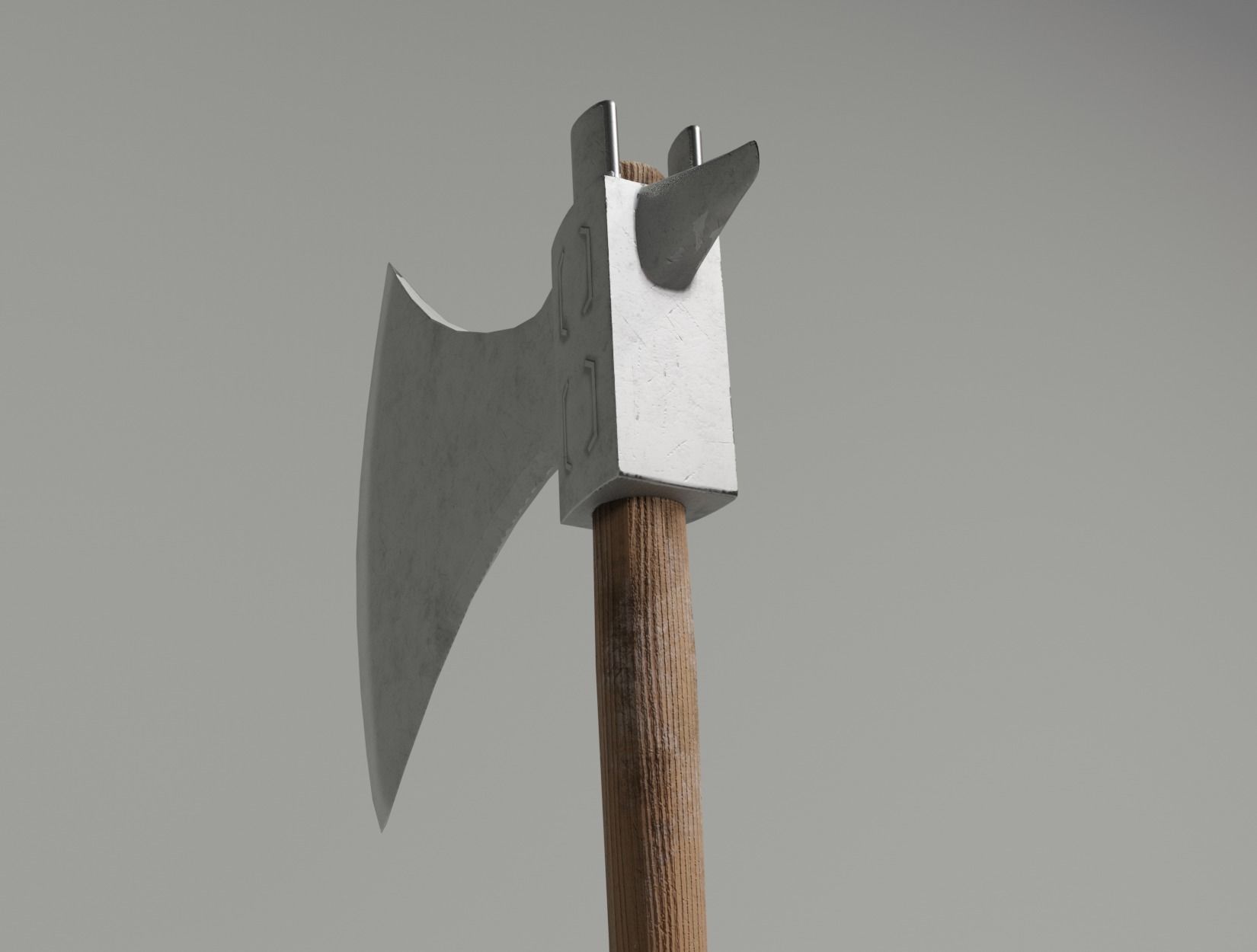 WAR AXE Low-poly 3D model_6