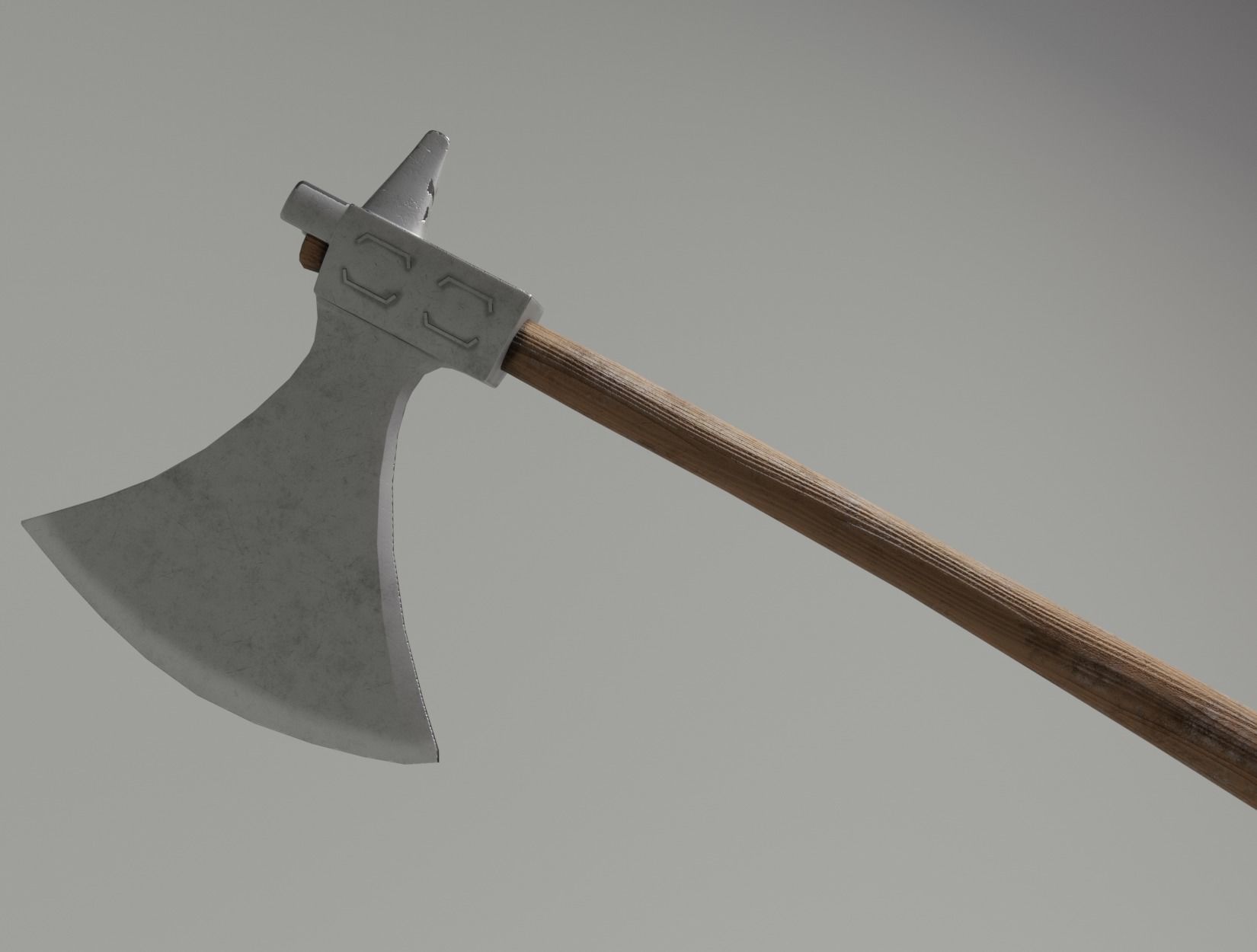 WAR AXE Low-poly 3D model_7
