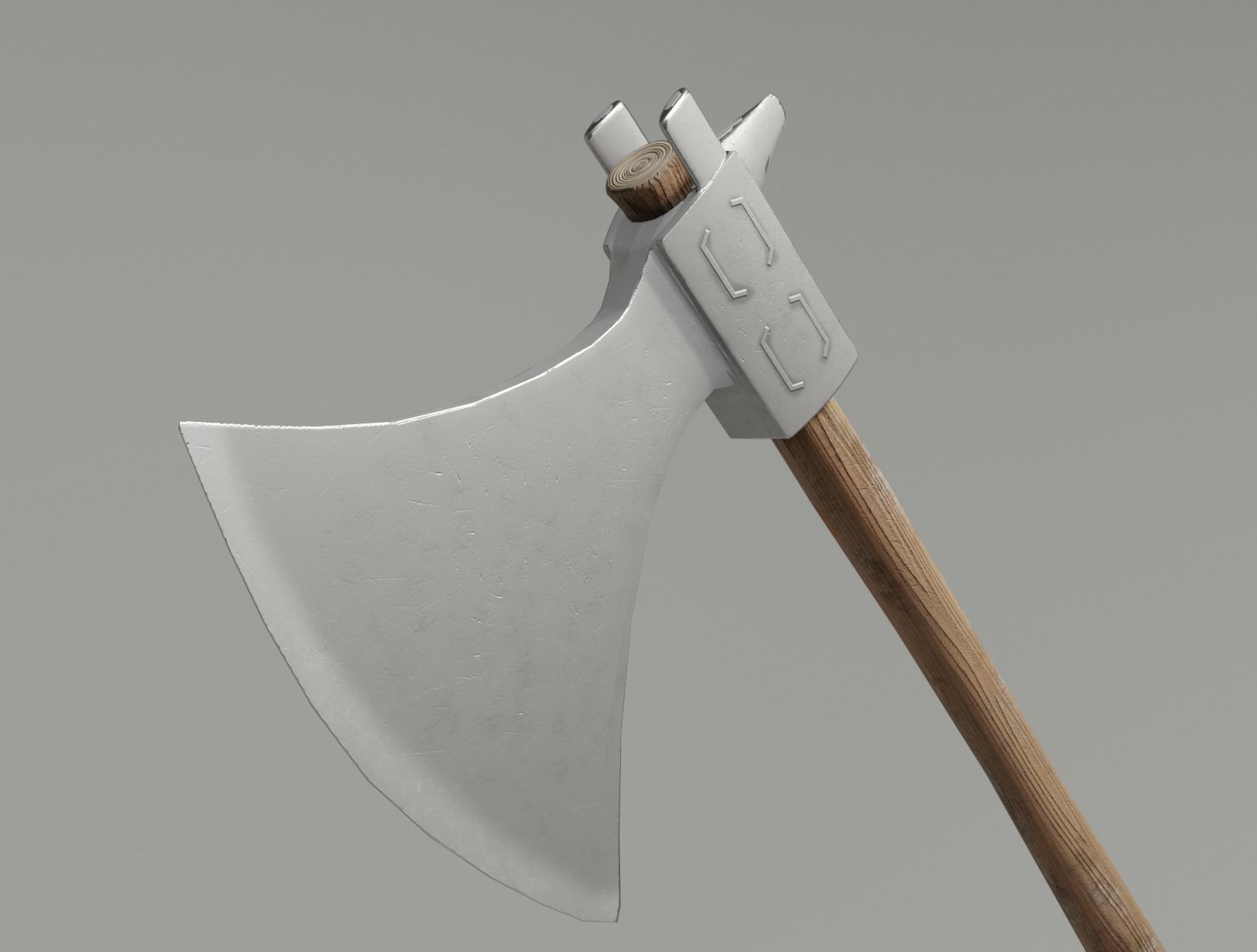 WAR AXE Low-poly 3D model_3