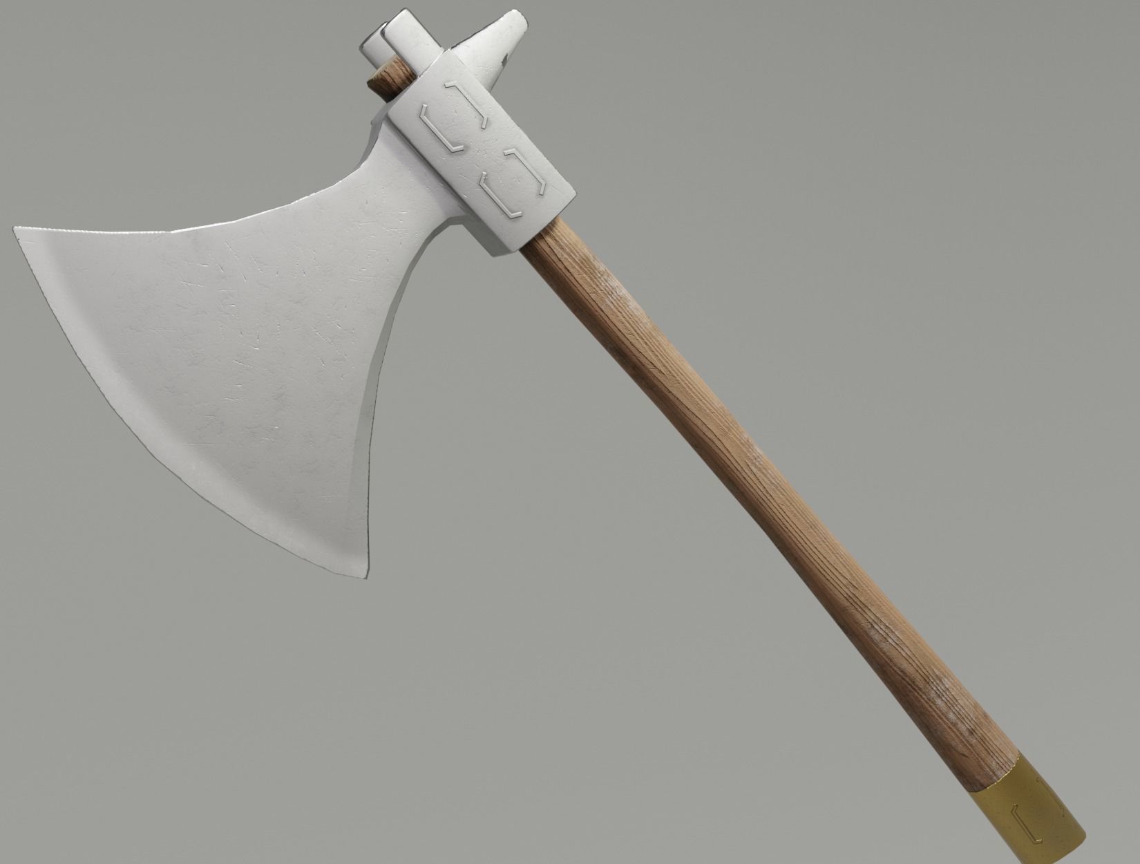 WAR AXE Low-poly 3D model_2