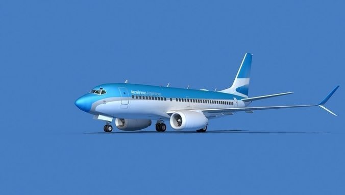 Boeing 737 MAX 7 Aerolineas Argentinas 3D model
