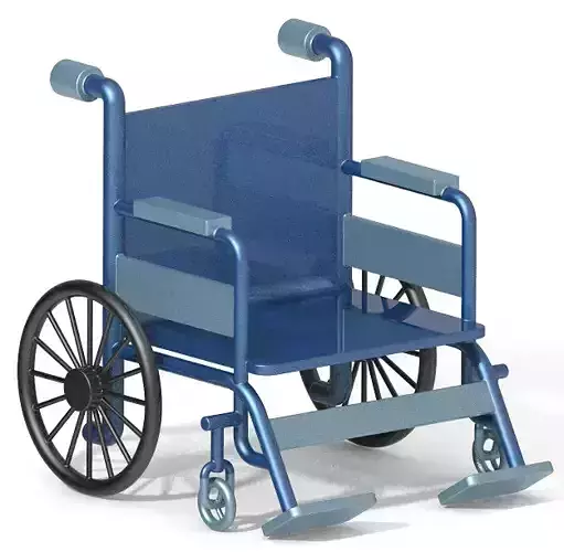 Classic Medical Wheelchair 3D print model