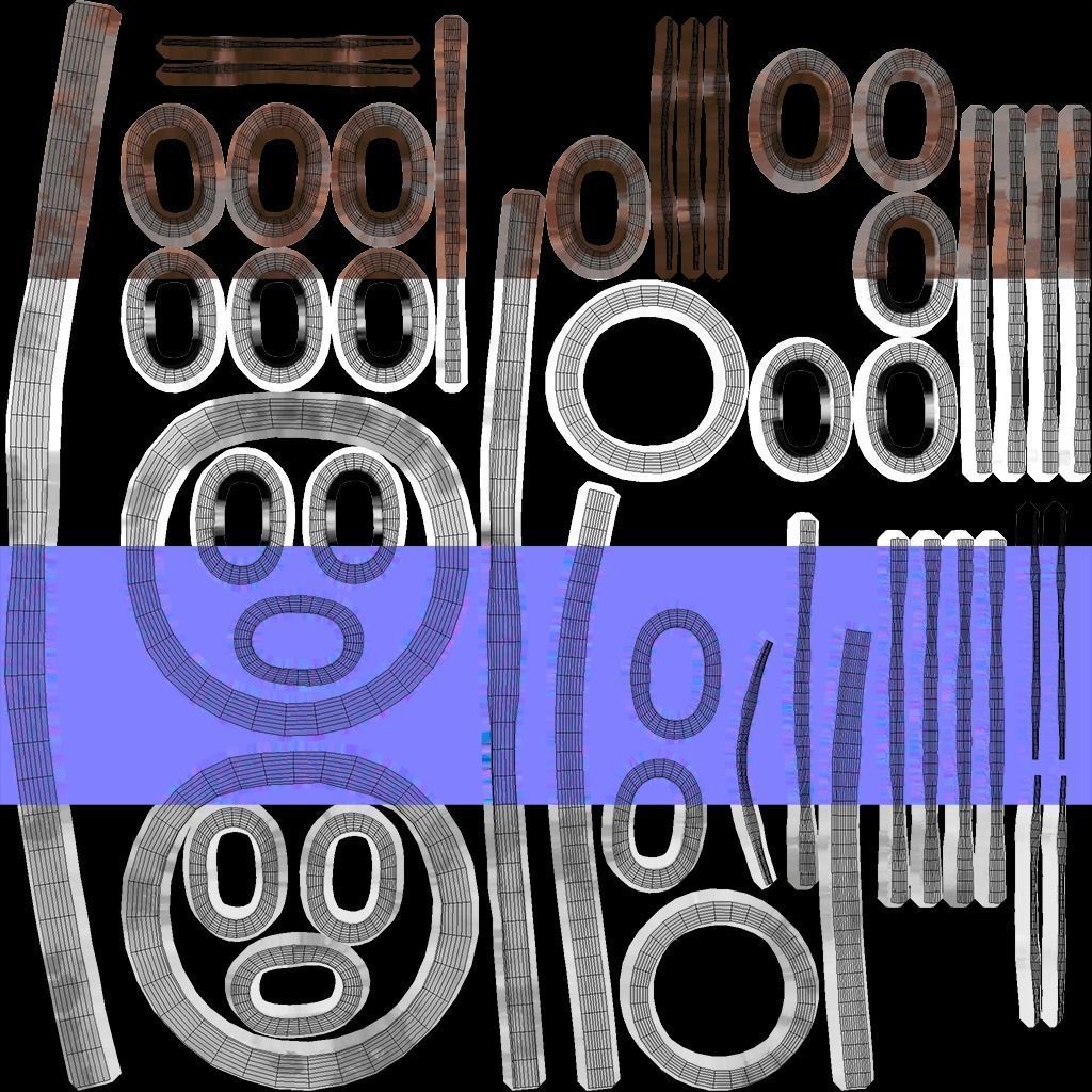 HQ Kusarigama Japanese Weapon Low-poly 3D model_5