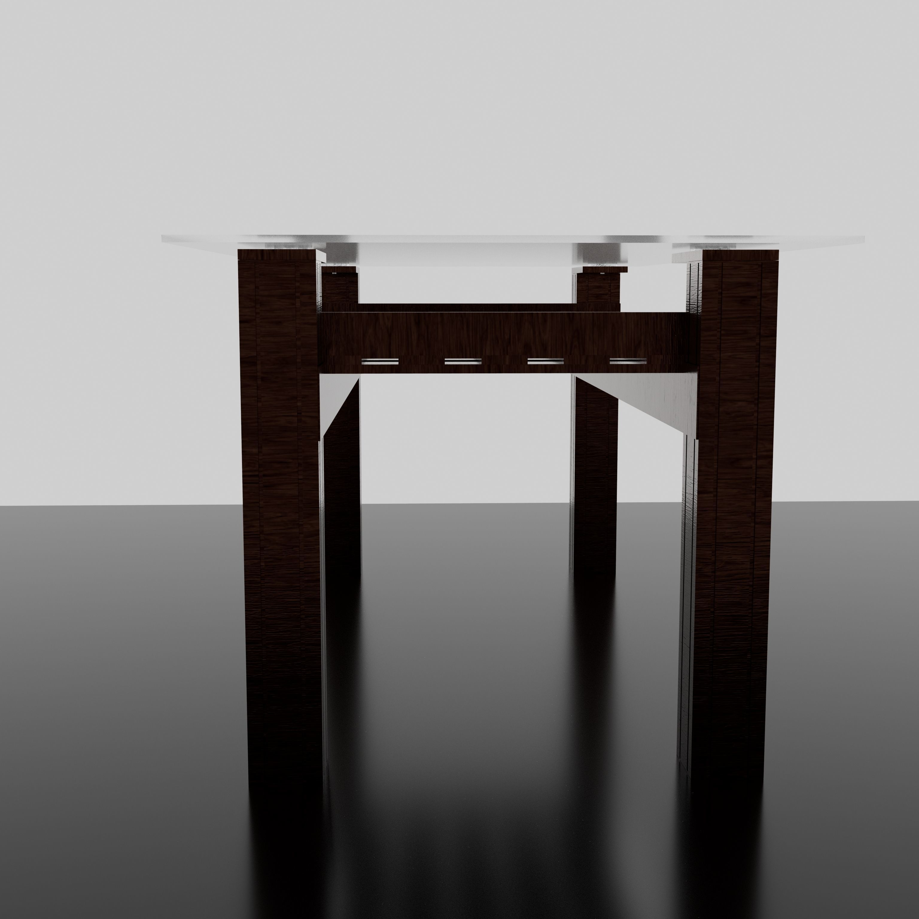 Kitchen table 3D model_4