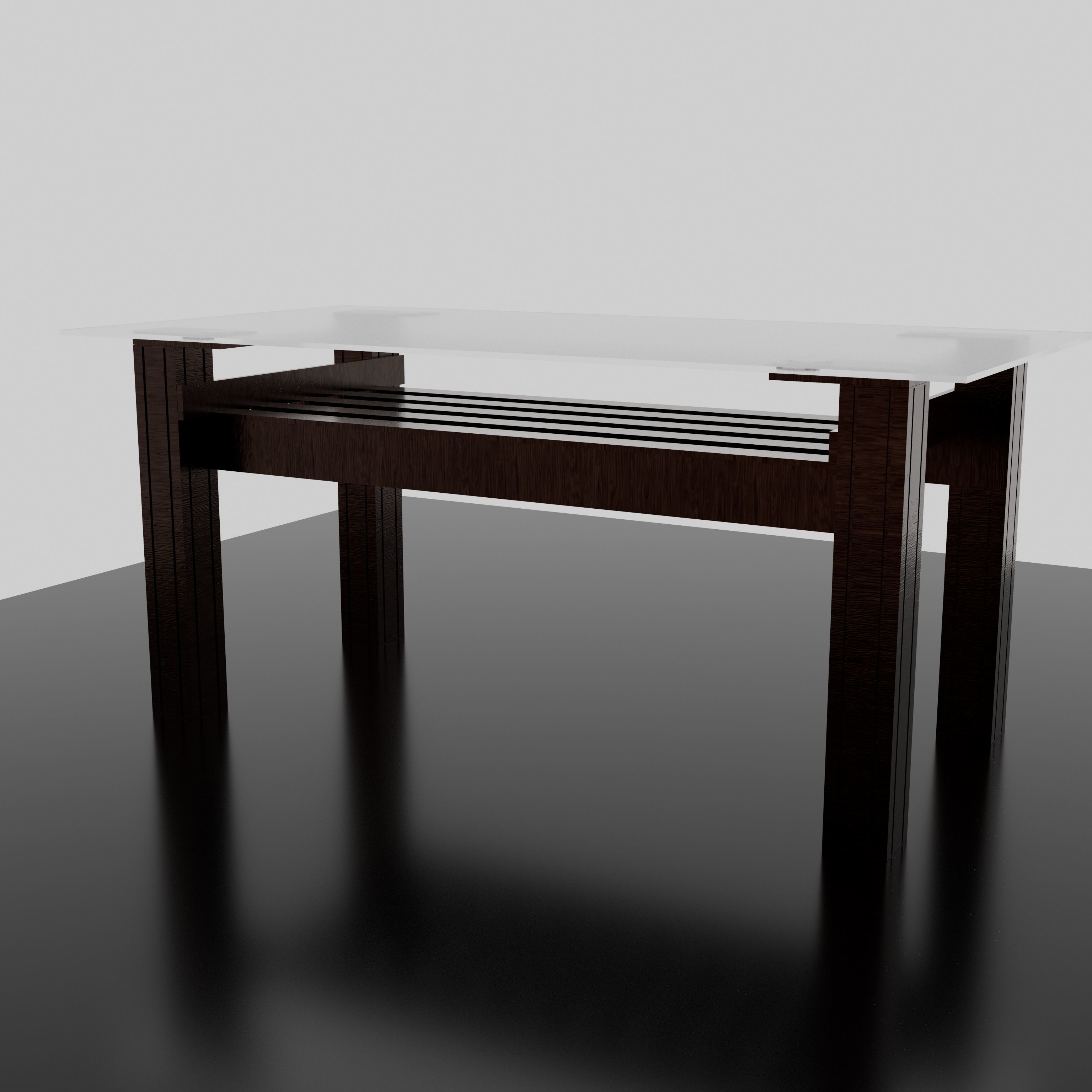Kitchen table 3D model_3