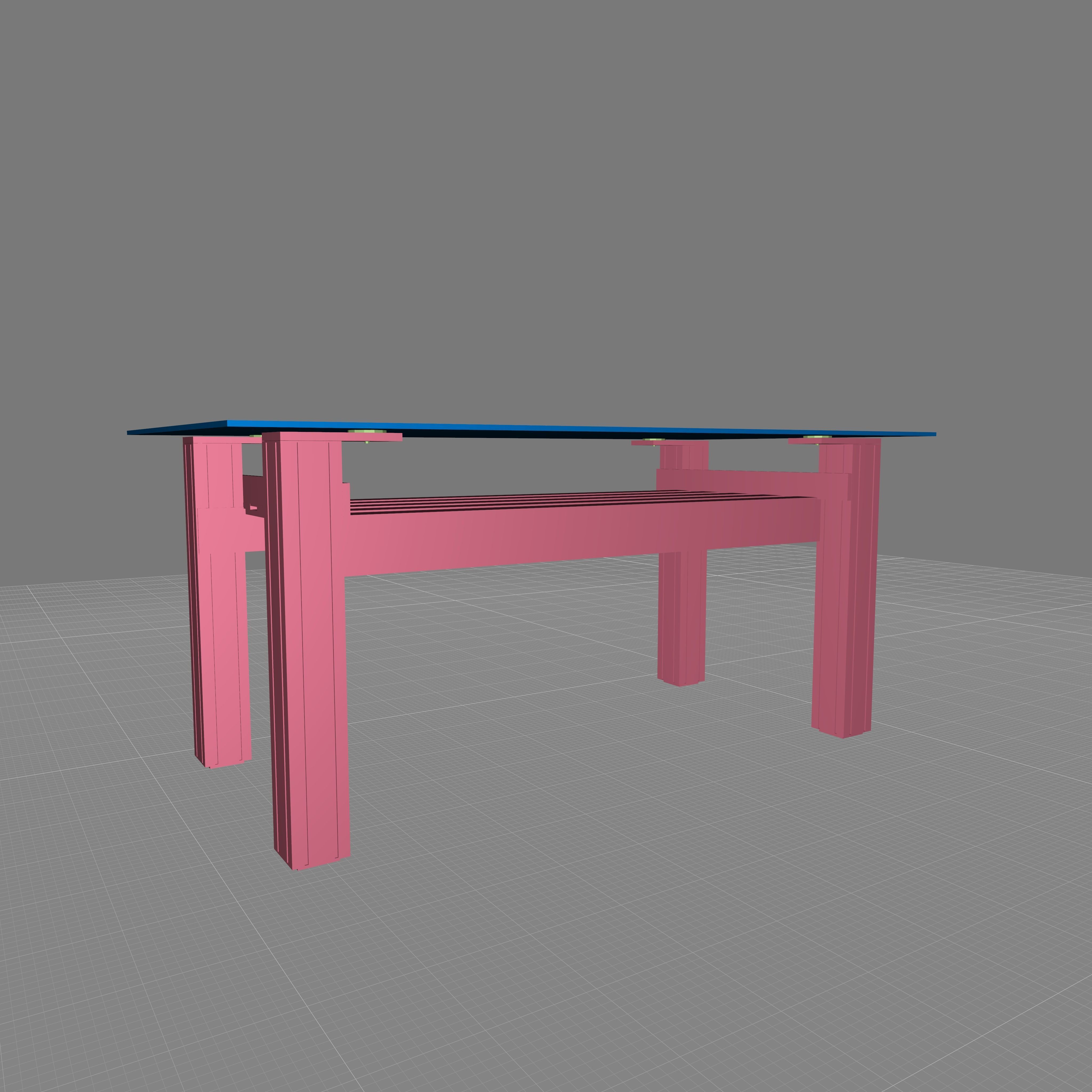 Kitchen table 3D model_6