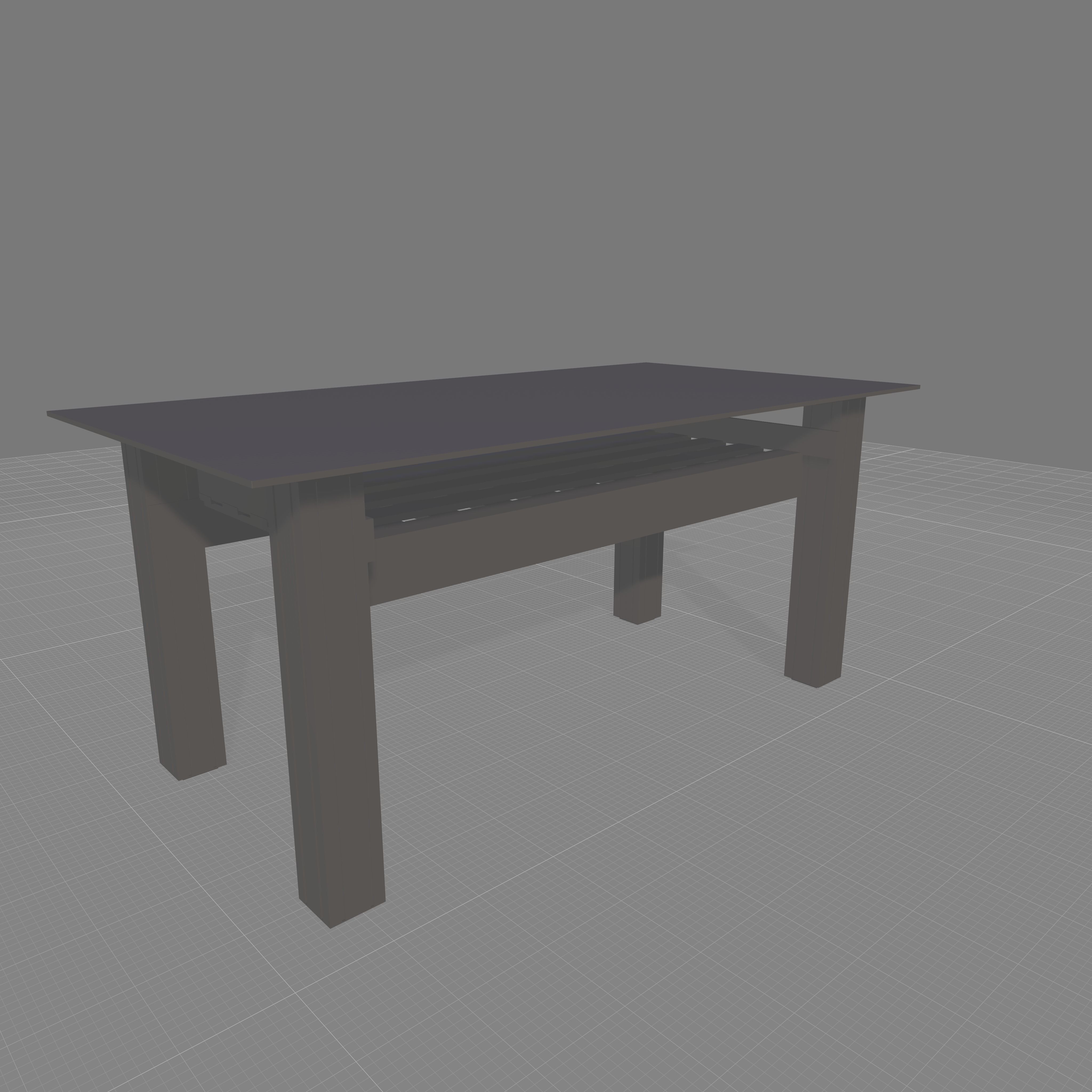 Kitchen table 3D model_8