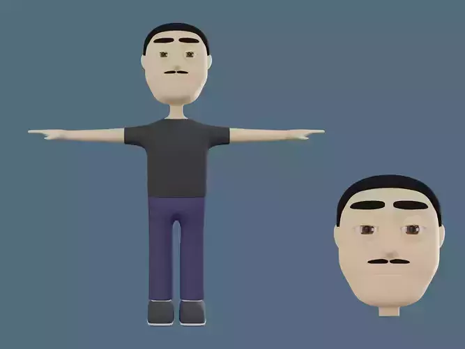3d character man