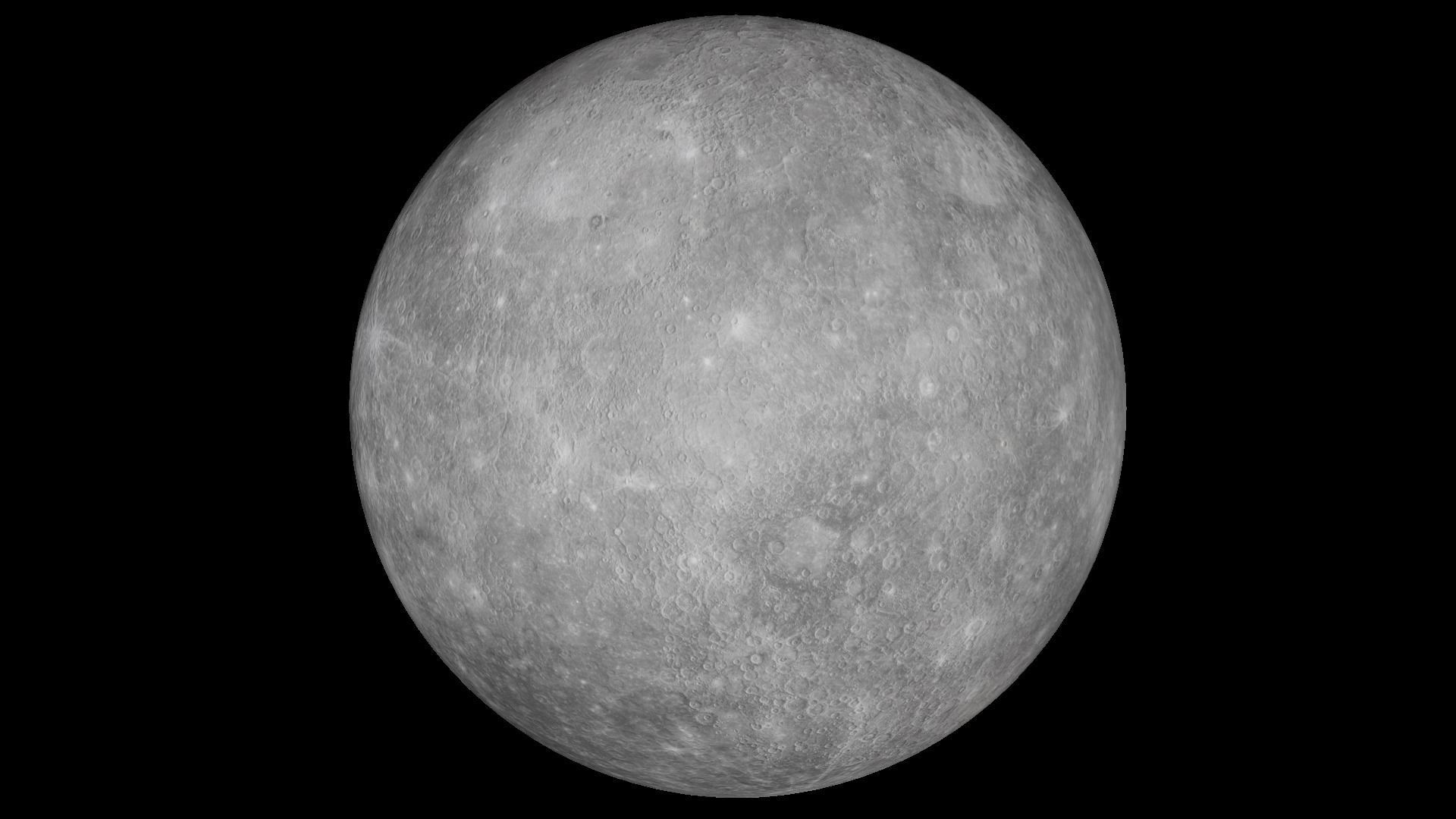 Mercury 8K textures Low-poly 3D model_5