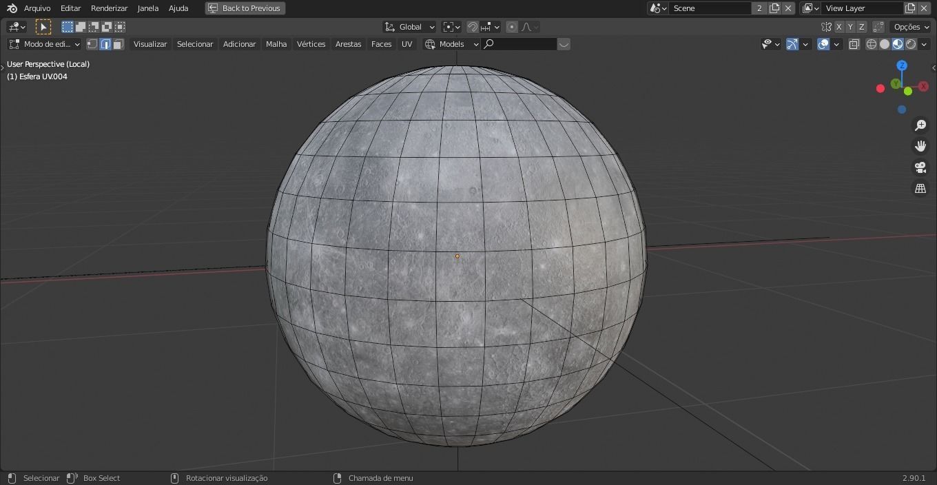 Mercury 8K textures Low-poly 3D model_4