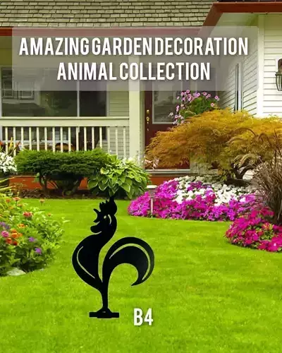 Wonderful Artificial Cock Home and Garden Outdoor Lawn Decor 3D model