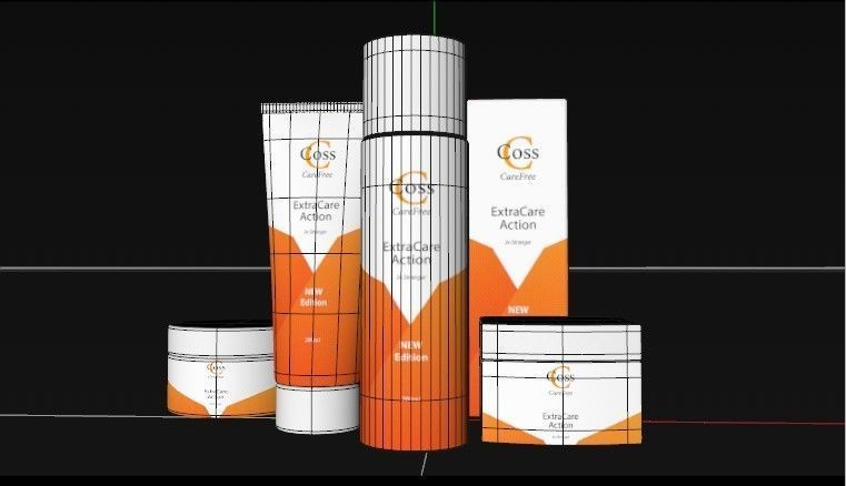 Ready Texture Cosmetic Pack 3D Low Poly Cream - Jelly Box Low-poly 3D model_2