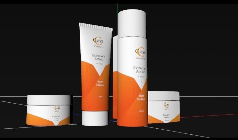 Ready Texture Cosmetic Pack 3D Low Poly Cream - Jelly Box Low-poly 3D model_4