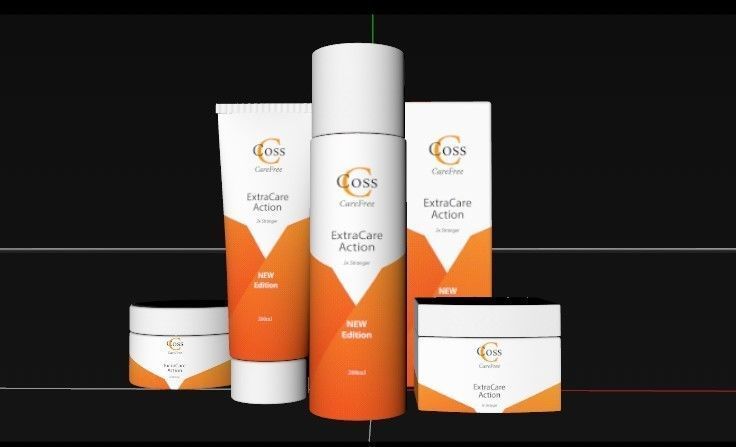 Ready Texture Cosmetic Pack 3D Low Poly Cream - Jelly Box Low-poly 3D model_3