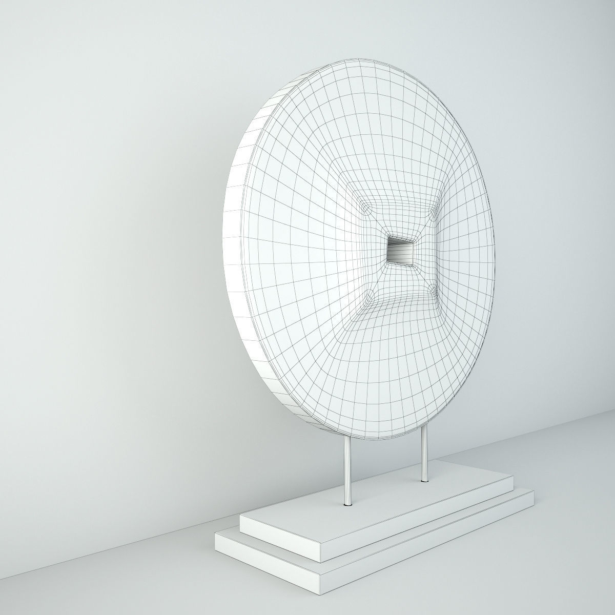 Rustic Ox Cart Wooden Wheel 3D model_4