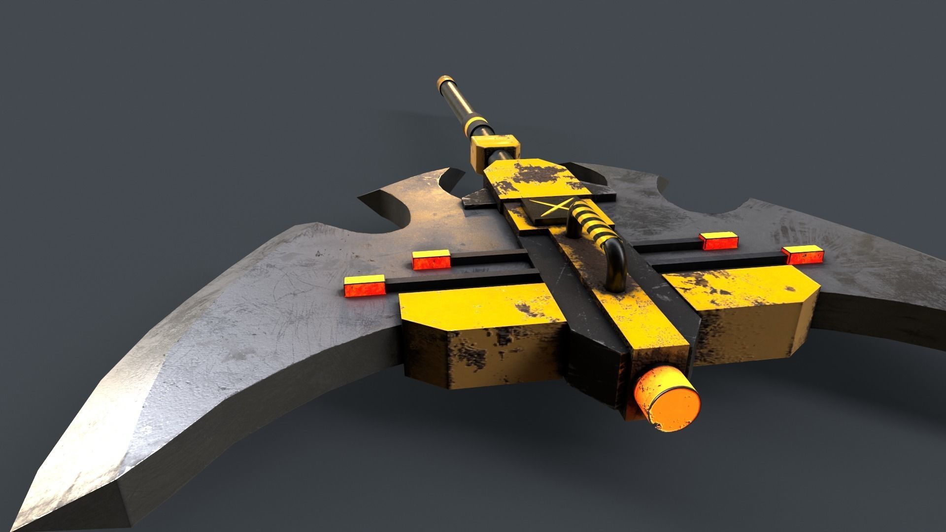 Sci-Fi Axe V4 Low-poly 3D model_9