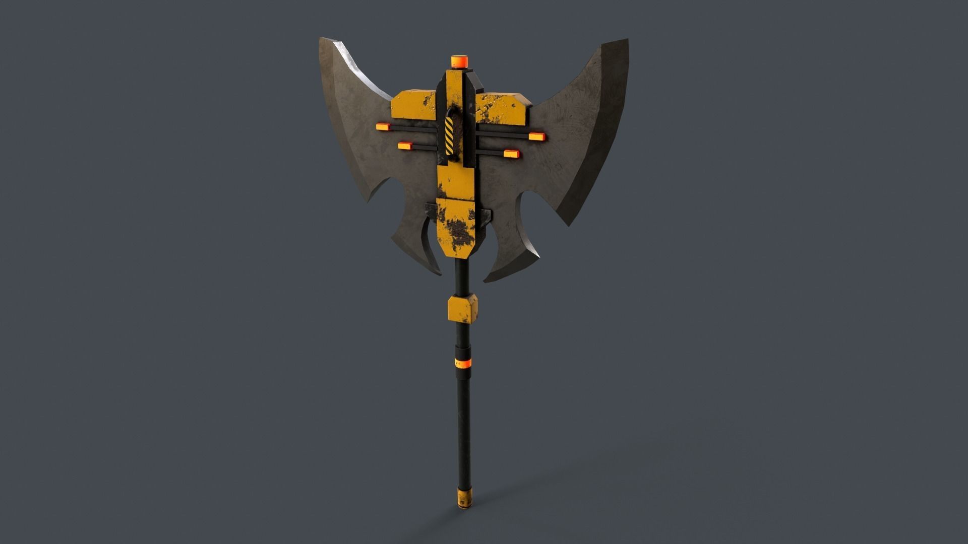 Sci-Fi Axe V4 Low-poly 3D model_8