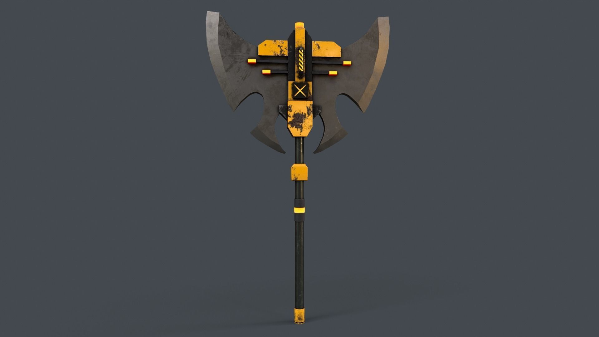 Sci-Fi Axe V4 Low-poly 3D model_2