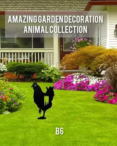 Wonderful Artificial Hen Home and Garden Outdoor Lawn Decor 3D model