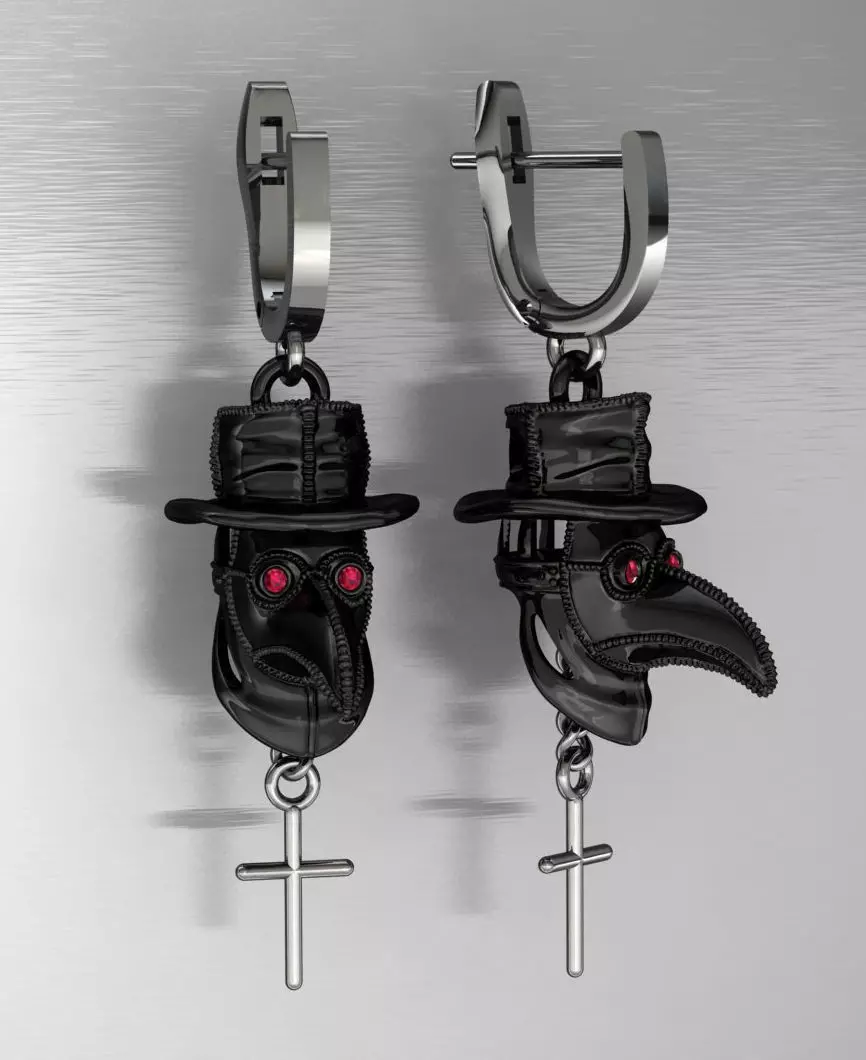 plague mask 3D print model_0