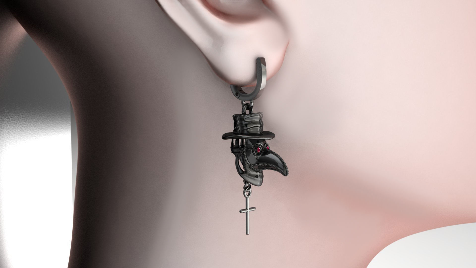 plague mask 3D print model_1