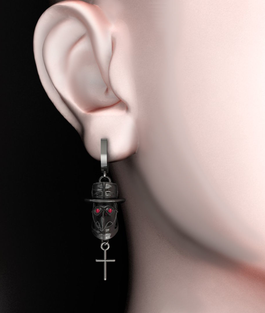 plague mask 3D print model_5