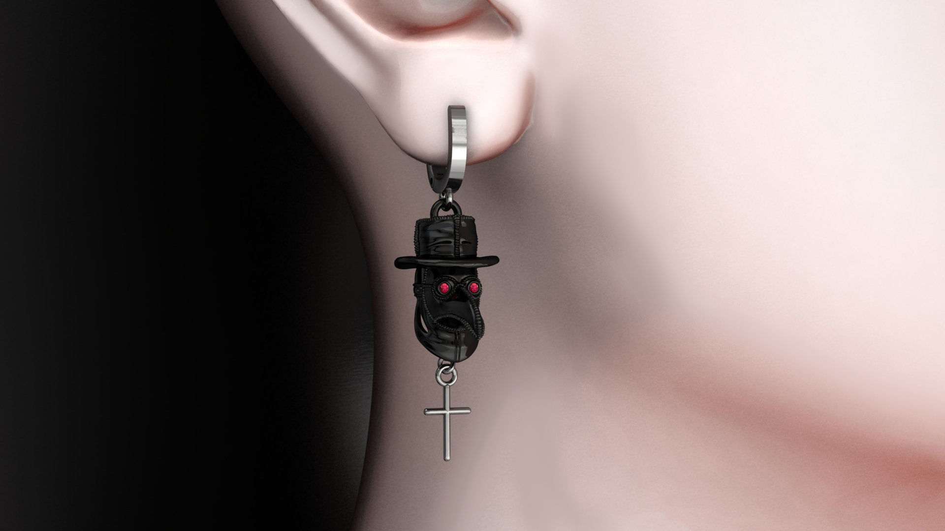 plague mask 3D print model_4